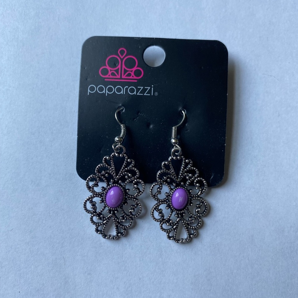 3 for $15 Paparazzi brand new bohemian western black bedazzled dangle earrings - Picture 3 of 4